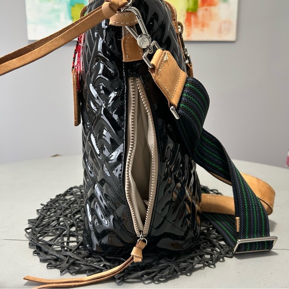 Consuela Inked Sling Quilted Patent Bag - Picture 9 of 11